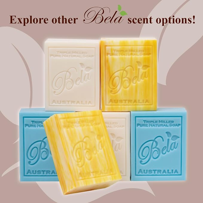 BELA Sandalwood Soap 3.3 OZ, Face and Body Wash Bar, Made in Australia - Image 6