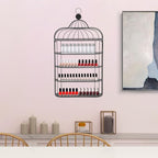 Nail Polish Organizer Wall Mounted, 4-Tier Nail Polish Storage Rack, Metal Nail - Image 9