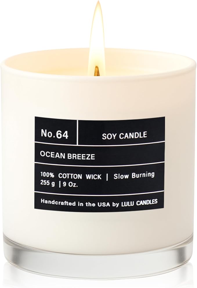 Lulu Candles | Ocean Breeze | Luxury Scented Soy Jar Candle | Hand Poured in - Image 3