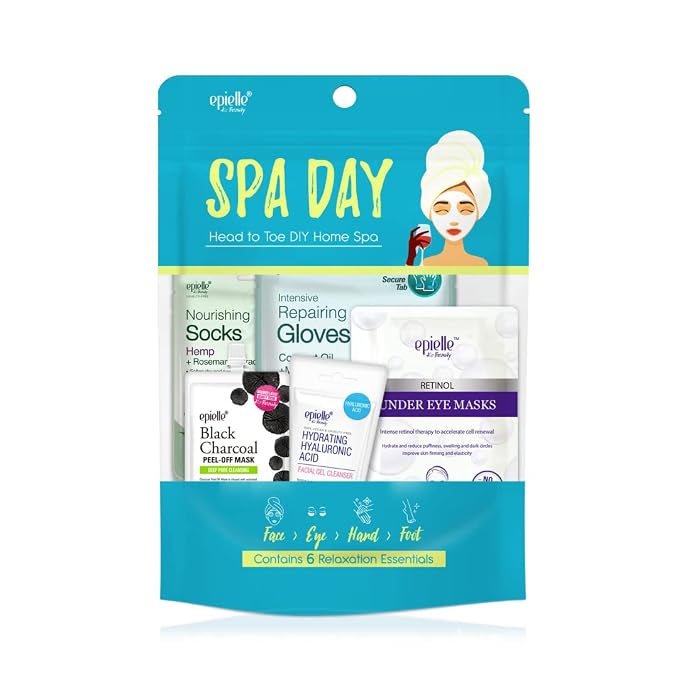 Epielle Spa Day Kit, 6 Relaxation Essentials, Hydrating & Detoxifying - Image 2