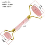 Nara Natural Crystal Face Double Head Massage Beauty Device Jade Roller - Image 2