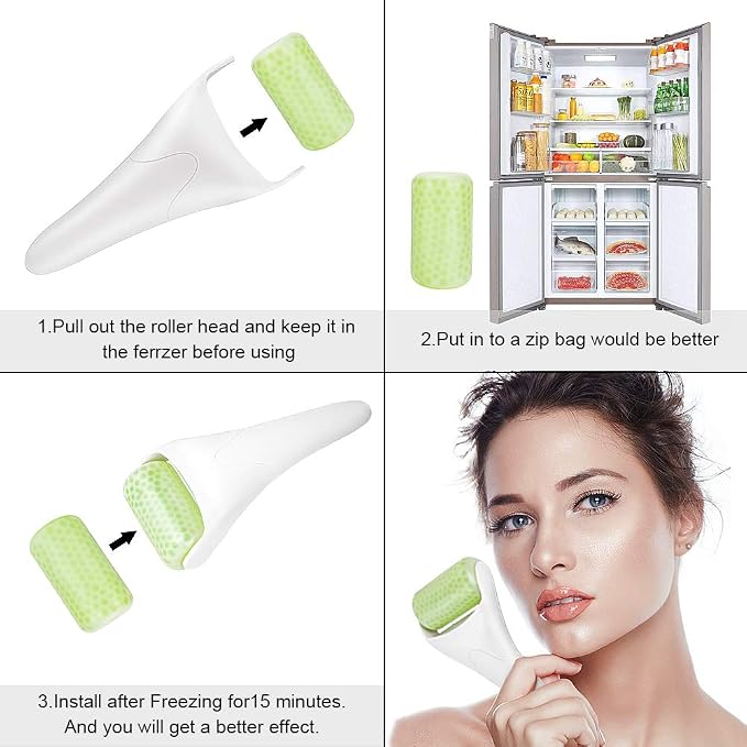 Ice Roller for Face & Eye Puffiness Migraine Relief, Ice Face Rollers for Women - Image 7