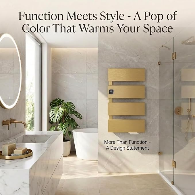 Electric Towel Warmer, Heated Towel Rack - Image 7