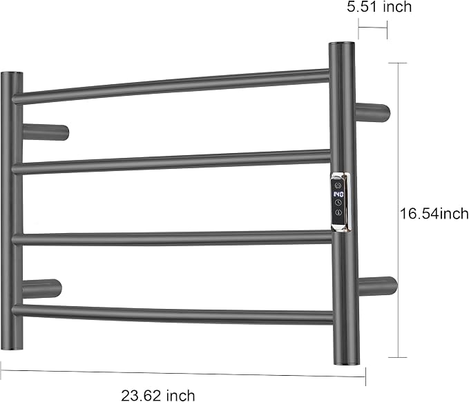 Heated Towel Racks for Bathroom, Wall Mounted Electric Towel Warmer Racks - Image 4