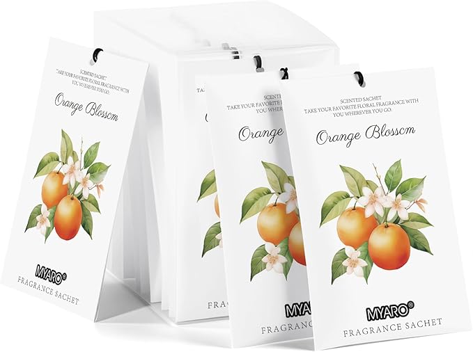 MYARO 12 Packs Orange Scented Sachets by MYARO
