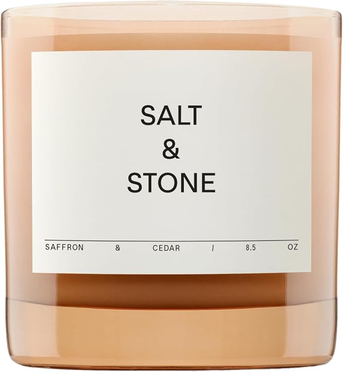 Salt & Stone Scented Candle for Women & Men | Coconut & Soy Blend Wax | by SaltStone