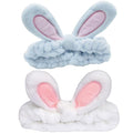 musejoy 2 Pcs Headband Bunny Ears Headband Cute Spa Headbands by musejoy
