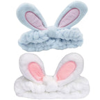 musejoy 2 Pcs Headband Bunny Ears Headband Cute Spa Headbands by musejoy