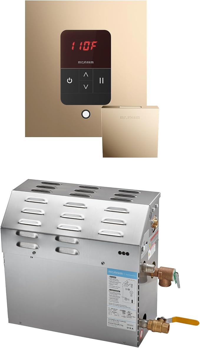 Mr Steam MS 10kW Steam Shower Generator Package w/square iTempo Control in by MrSteam