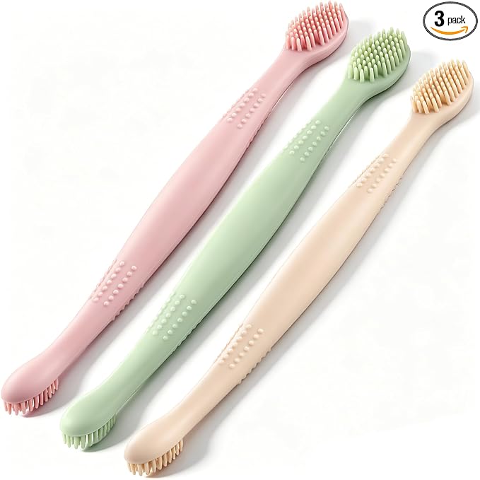 Mifoci 3 Pcs Eyelid Brush with Soft Silicone by Mifoci