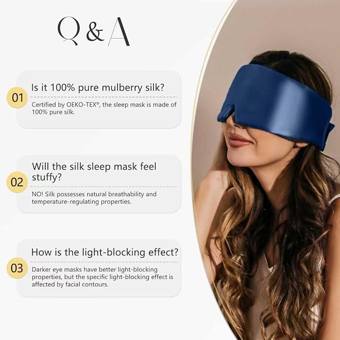 ZIMASILK 100% 22 Momme Mulberry Silk Sleep Mask - Image 7