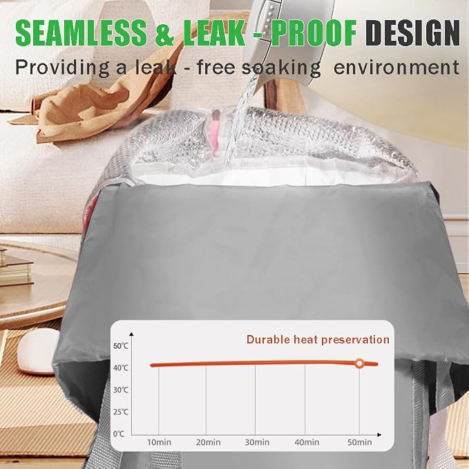 Ouliget Collapsible Bucket for Soaking Feet, Portable Travel Foot Bath Tub - Image 5