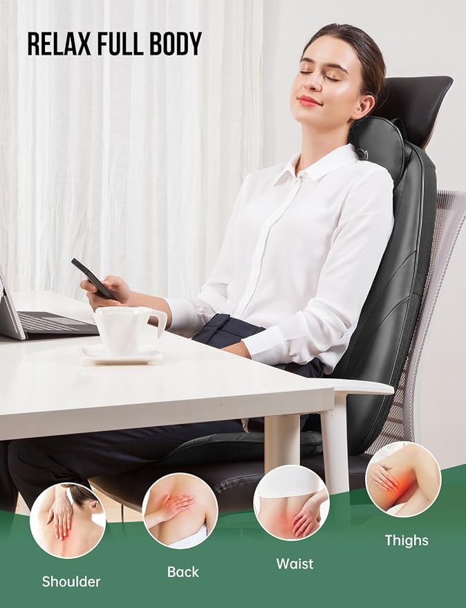 Snailax Back Massager with Heat, Gifts - Image 3