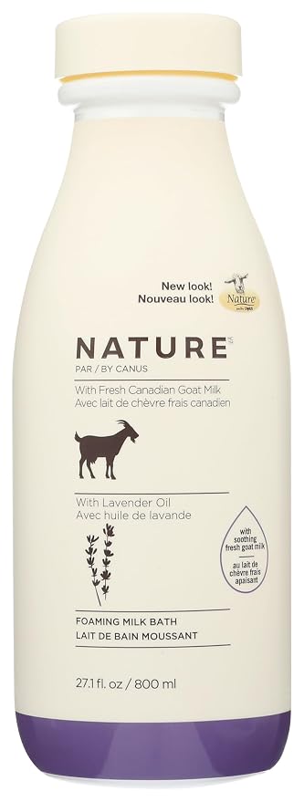 Nature by Canus Foaming Milk Bath, Fresh Canadian Goat Milk, Lavender Oil by Nature+by+Canus