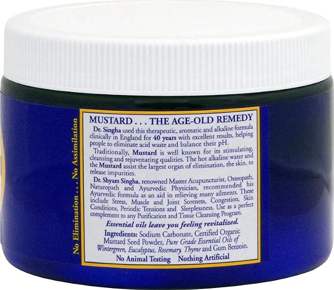 Dr. Singha's Mustard Bath Salts - 8 oz Herbal Bath Soak - Made in USA - Image 6