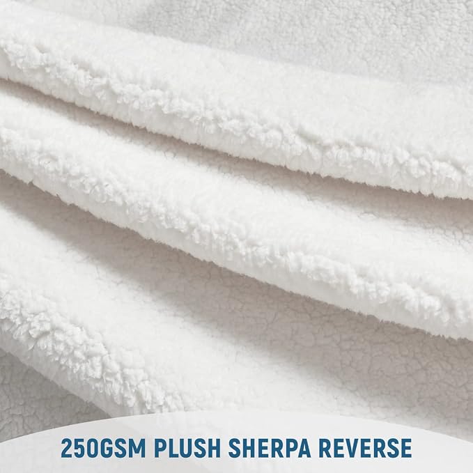 KAWAHOME Sherpa Fleece Queen Size Blanket - Image 7
