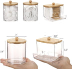 Tbestmax Qtips Dispenser Bathroom Container, 10/12 oz Cotton Ball Holder - Image 3
