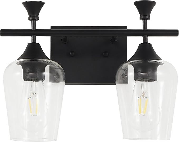 Bathroom Light Fixtures, Matte Black Vanity Lights by BringBrightnesstoYourLife