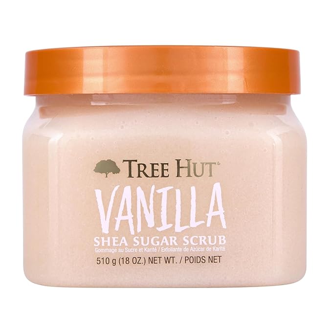 Tree Hut Vanilla Shea Sugar Scrub, Mothers Day Gifts, Exfoliating & Hydrating by TreeHut