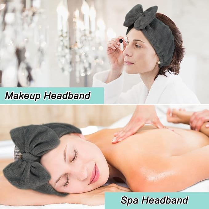 Shintop Makeup Headband Soft Carol Fleece Spa Headband - Image 7