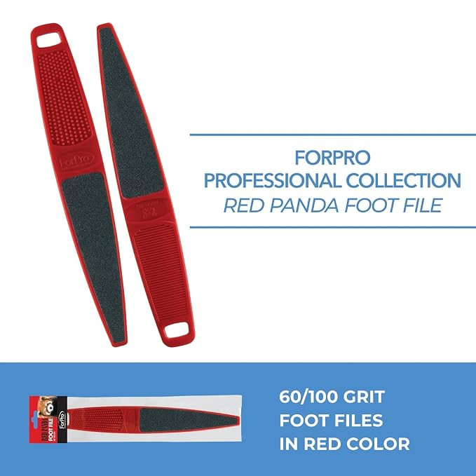ForPro Professional Collection Red Panda Foot File, 60/100 Grit, Double-Sided - Image 3