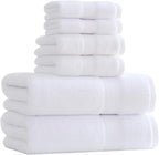 27x55 Bath Towels Set 100 Percent Cotton 650GSM Luxury Super Soft Absorbent by Akzpe