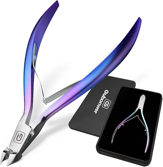 Cuticle Trimmer 3/4 Jaw Extremely Sharp Cuticle Nippers Scissors Stainless by Gubonwer