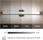 LED Bathroom Vanity Light Fixtures 31.5in Matte Black, Dimmable 24W 4000K - Image 3