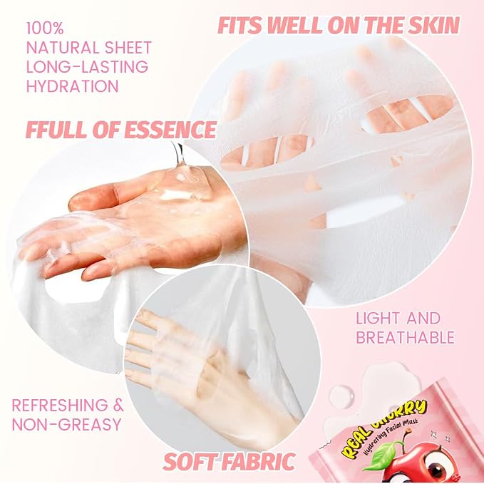 Kaely 40 Pack Bulk Face Masks for Kids, Kids Face Mask Spa Day Kit Supplies - Image 5