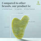 STARR-GIA Certified 100% Xiuyan Jade Gua Sha Massage Tool-Face Massager Reduces - Image 6