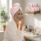 3 Pack Microfiber Hair Towel Wrap - Image 6