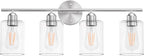 Espird Bathroom Vanity Light Fixtures Brushed Nickel, 4 Lights Rustic Farmhouse - Image 2