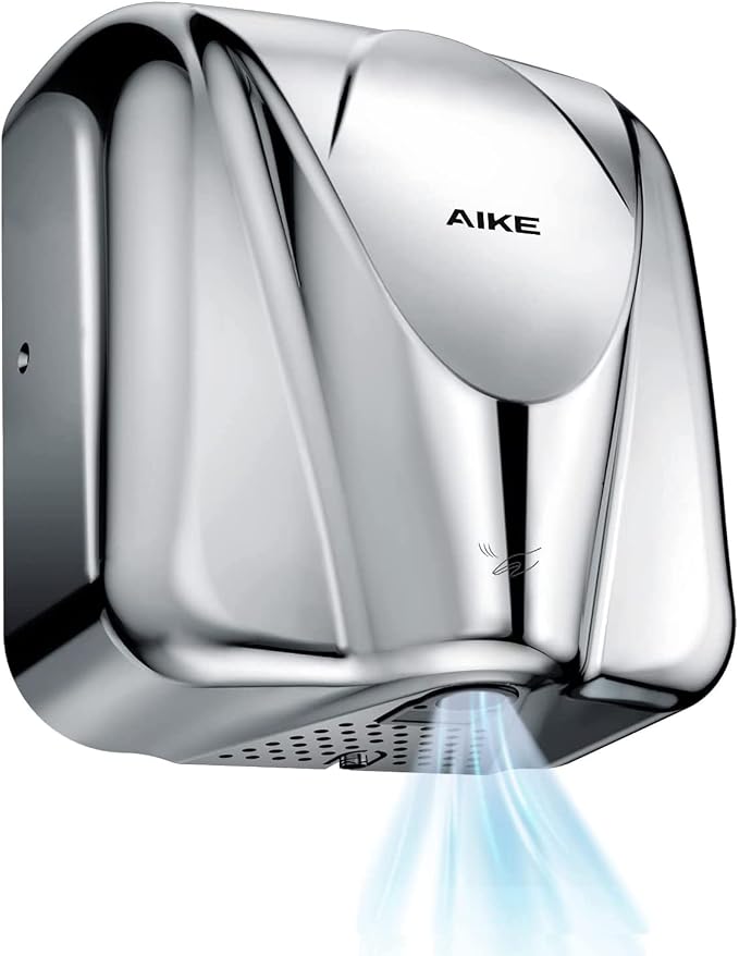 AIKE Elephant Power Commercial Hand Dryer High Speed Auto Warm Wind, Polished by AIKE