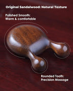 Gua Sha Massager for Face, Natural Sandalwood Wooden Guasha Scraping Massage - Image 6