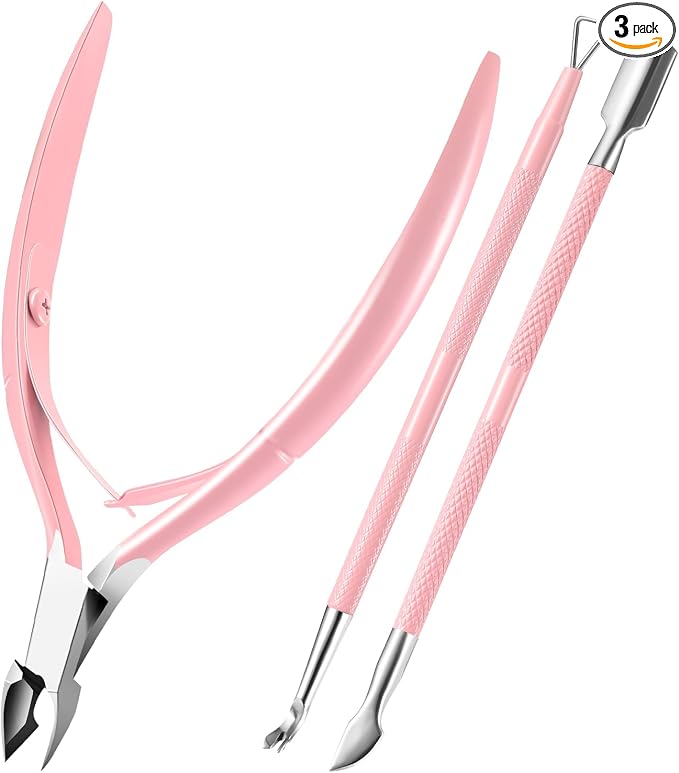 Cuticle Trimmer with Cuticle Pusher, XUNXMAS Cuticle Remover Cutter Nipper by XUNXMAS
