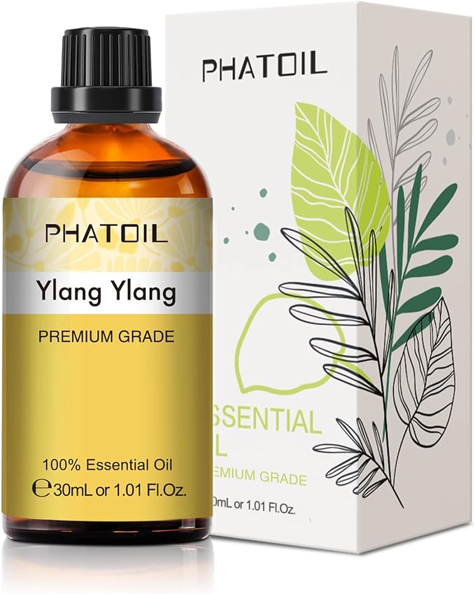 Ylang Ylang Essential Oil 1.01fl.oz/30ml, PHATOIL Premium Ylang Ylang Oils Long by PHATOIL