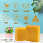 Simple Scents Australia Manuka Honey Scented Natural Soap Bars, 3.5oz - Image 3