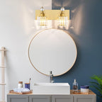 PRESDE 2 Crystal Bathroom Lights Fixtures Modern Gold Vanity Lights Fixtures - Image 2