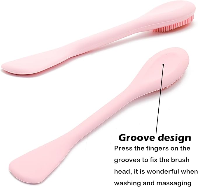 RamPula Facial Cleansing Brush, 2 in 1 Silicone Face Mask Brush & Face Scrubber - Image 4