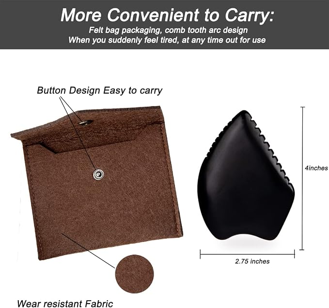 Gua Sha Facial Massage Tools, BianStone Traditional Face & Body Massage Tool - Image 7