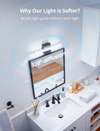 Combuh Modern Bathroom Light Fixtures Above Mirror Small Vanity Lighting Bar - Image 3