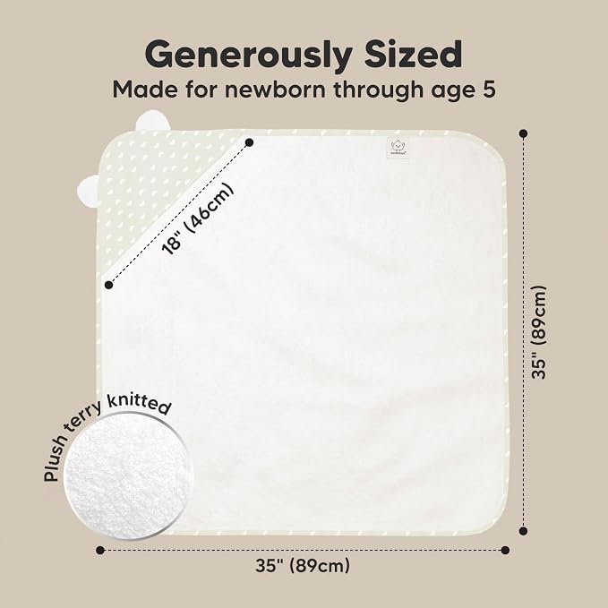 KeaBabies Hooded Baby Towel for Newborn - Image 4