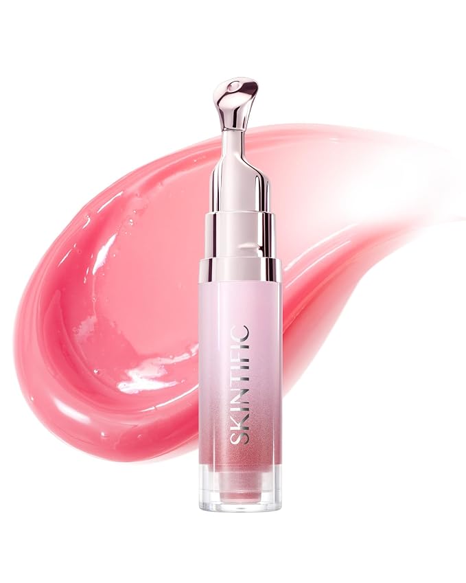 SKINTIFIC Peptide Brightening Lip Serum, Hydrating & Plumping Tinted Lip Gloss by SKINTIFIC