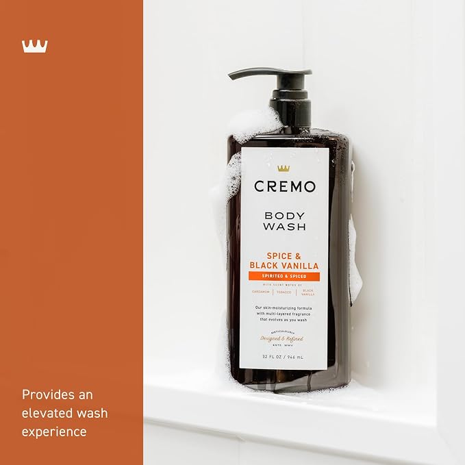 Cremo Rich-Lathering Spice & Black Vanilla Body Wash - Image 3