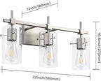 SOLFART 3 Lights Vanity Light Bathroom Light Fixture Over Mirror - Image 5