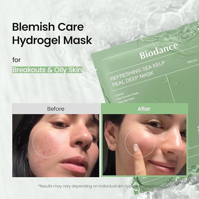 BIODANCE Refreshing Sea kelp Real Deep Mask, Overnight Hydrogel Face Mask - Image 3