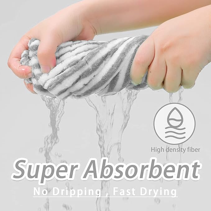 Large Microfiber Hair Towel Cap, Rapid Drying Towel - Image 5