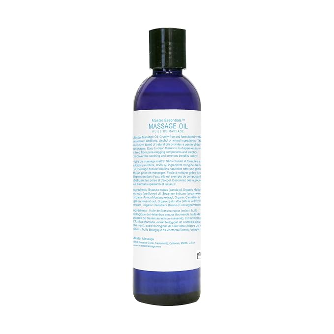 Master Massage Unscented Organic Massage Oil - Image 2
