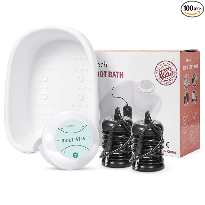 Veicomtech Ionic Foot Bath Detox Machine, Portable Foot Detox Machine by Veicomtech