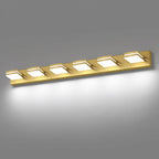 SineRise LED Modern Bathroom Vanity Light Fixtures, Brass Modern Acrylic by SINERISELIGHTING